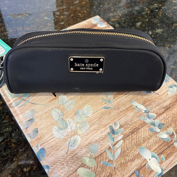 kate spade Accessories Kate Spade Pencil Case Black Nylon Poshmark